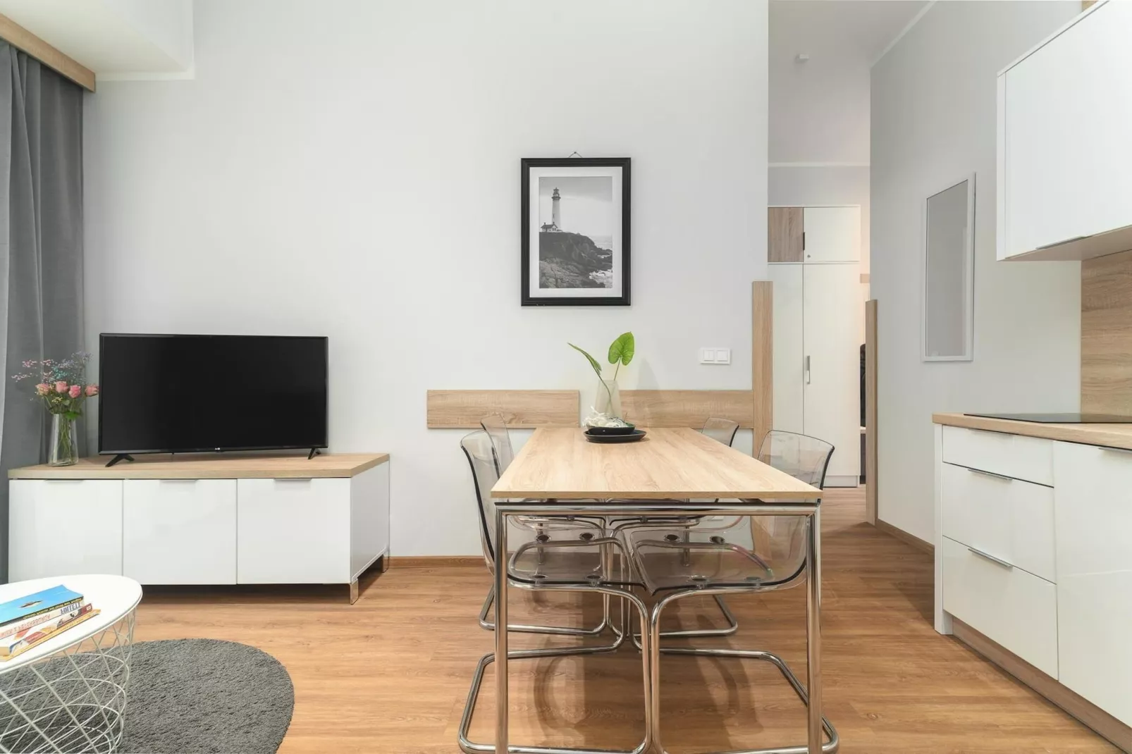 Apartament dla 4 osób Grunwaldzka 12c23 Pobierowo-Eetkamer
