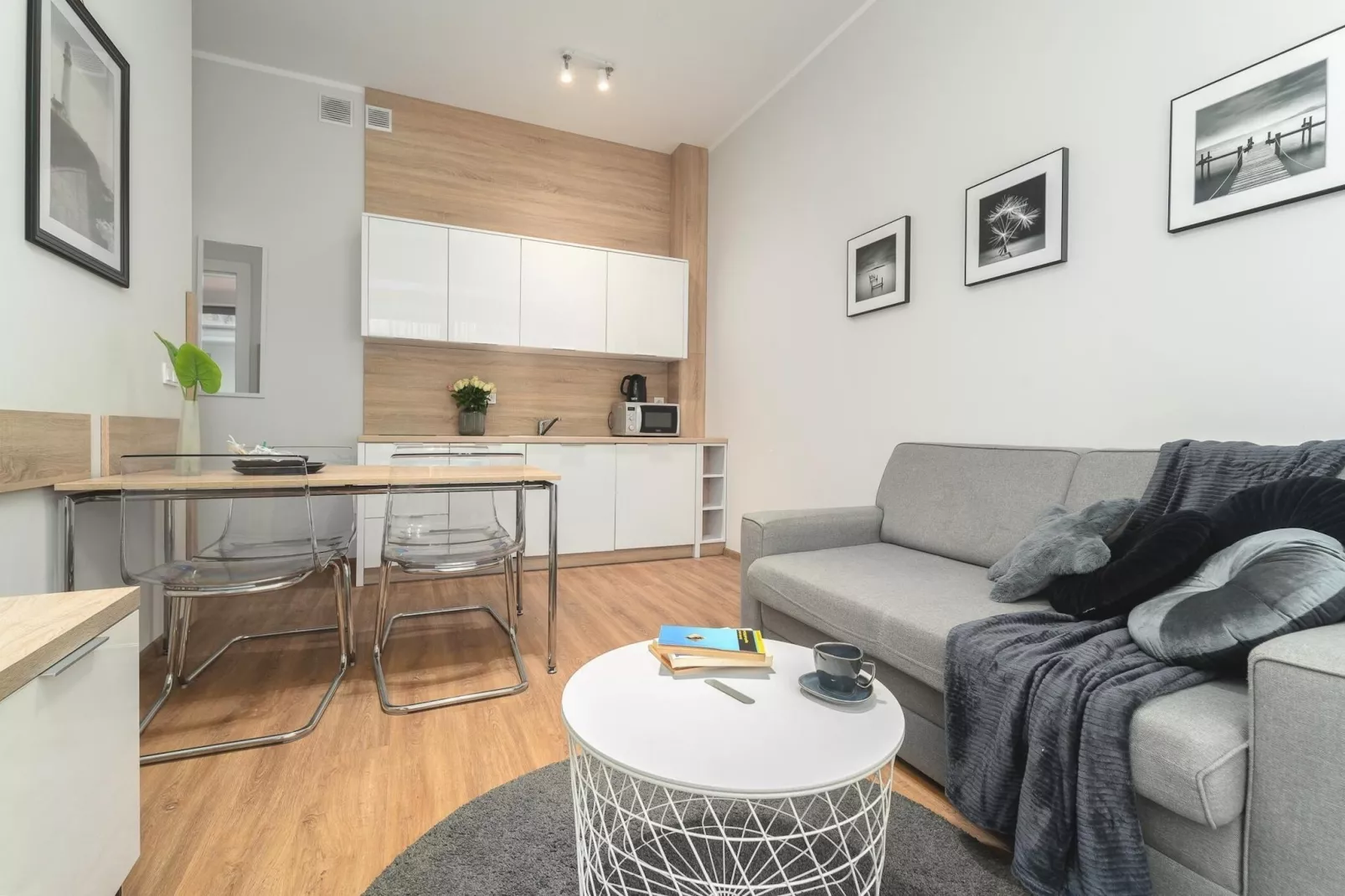 Apartament dla 4 osób Grunwaldzka 12c23 Pobierowo-Woonkamer