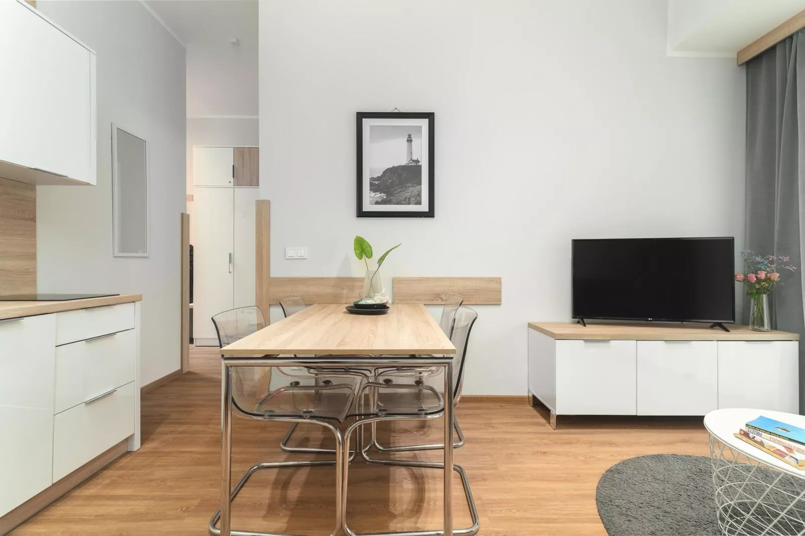 Apartament dla 4 osób Grunwaldzka 12c23 Pobierowo-Eetkamer