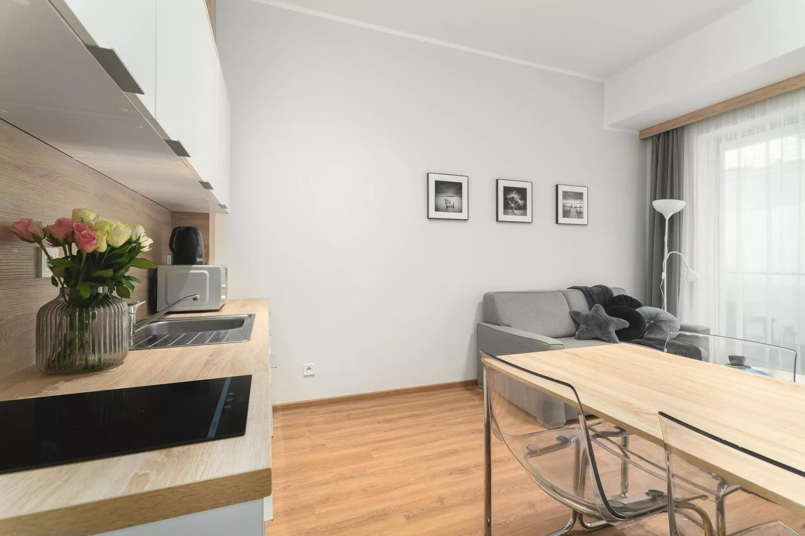 Apartament dla 4 osób Grunwaldzka 12c23 Pobierowo-Eetkamer