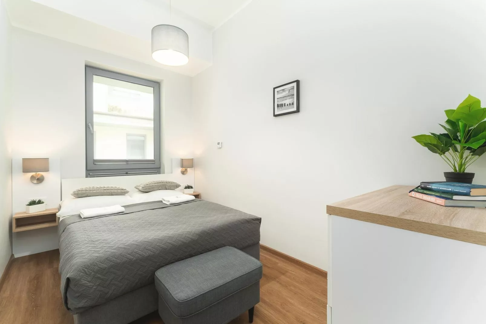 Apartament dla 4 osób Grunwaldzka 12c23 Pobierowo-Slaapkamer