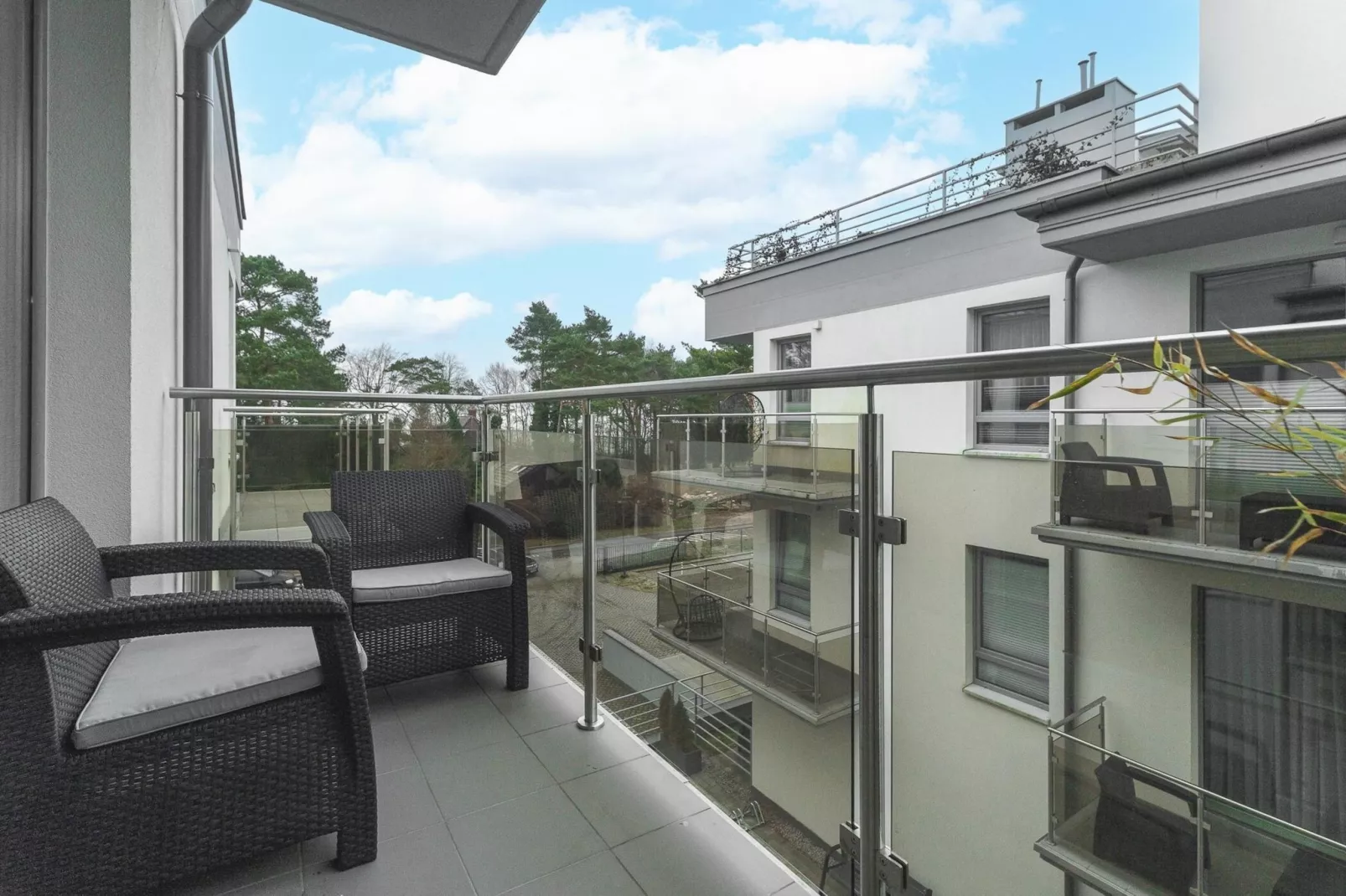 Apartament dla 4 osób Grunwaldzka 12c23 Pobierowo-Terrasbalkon