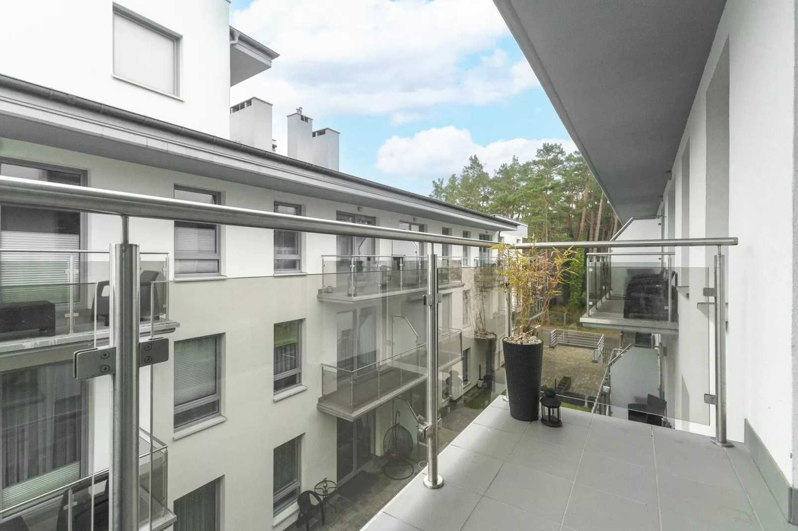 Apartament dla 4 osób Grunwaldzka 12c23 Pobierowo-Terrasbalkon