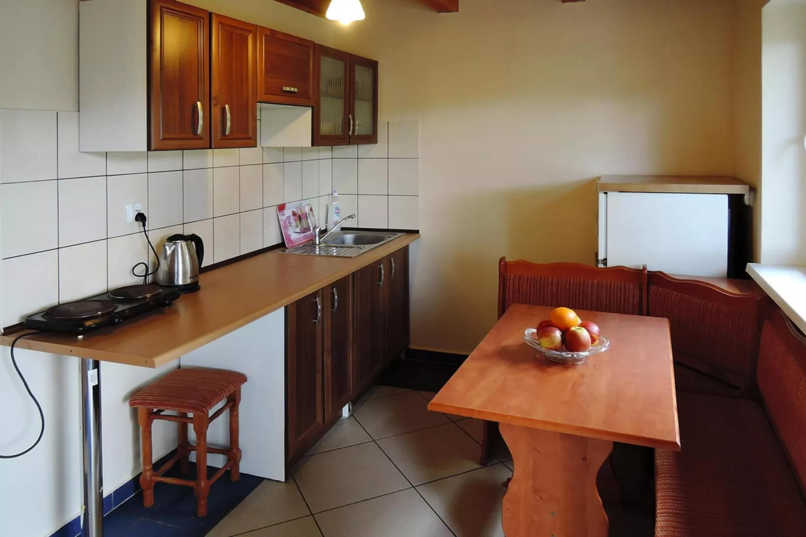 Holiday complex in Jezierzyce by Szczecin at the lake 30 qm for 4 persons Typ C Zolty-Keuken