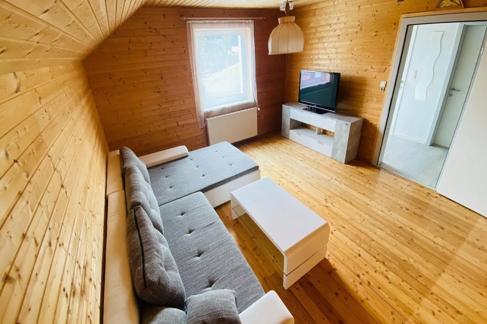 Ferienwohnung Salchau-Woonkamer