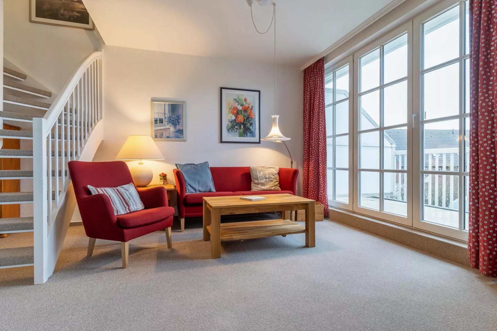 Haus Deichsfenne - Wohnung 3 / 3 Personen-Woonkamer