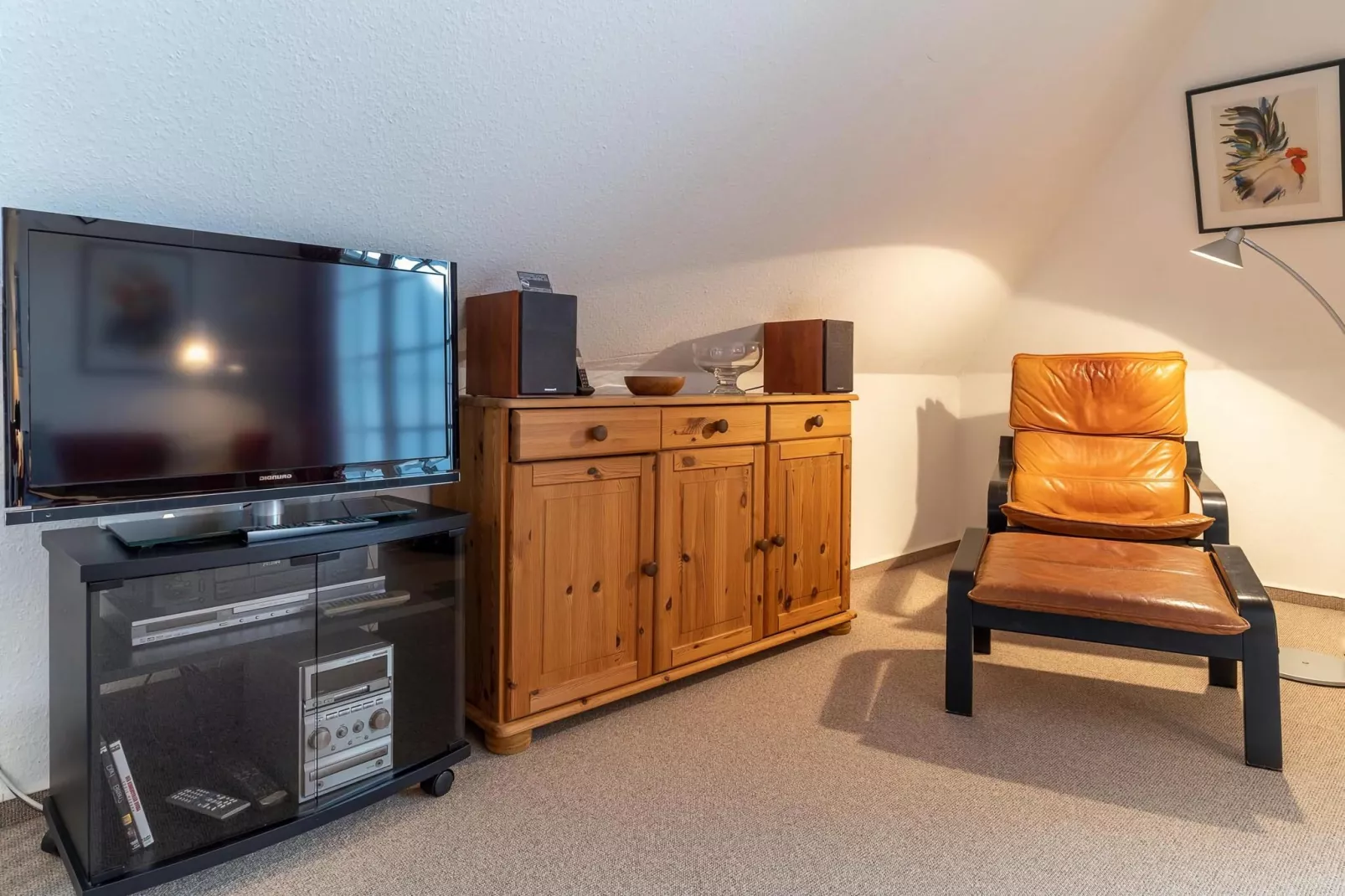 Haus Deichsfenne - Wohnung 3 / 3 Personen-Woonkamer