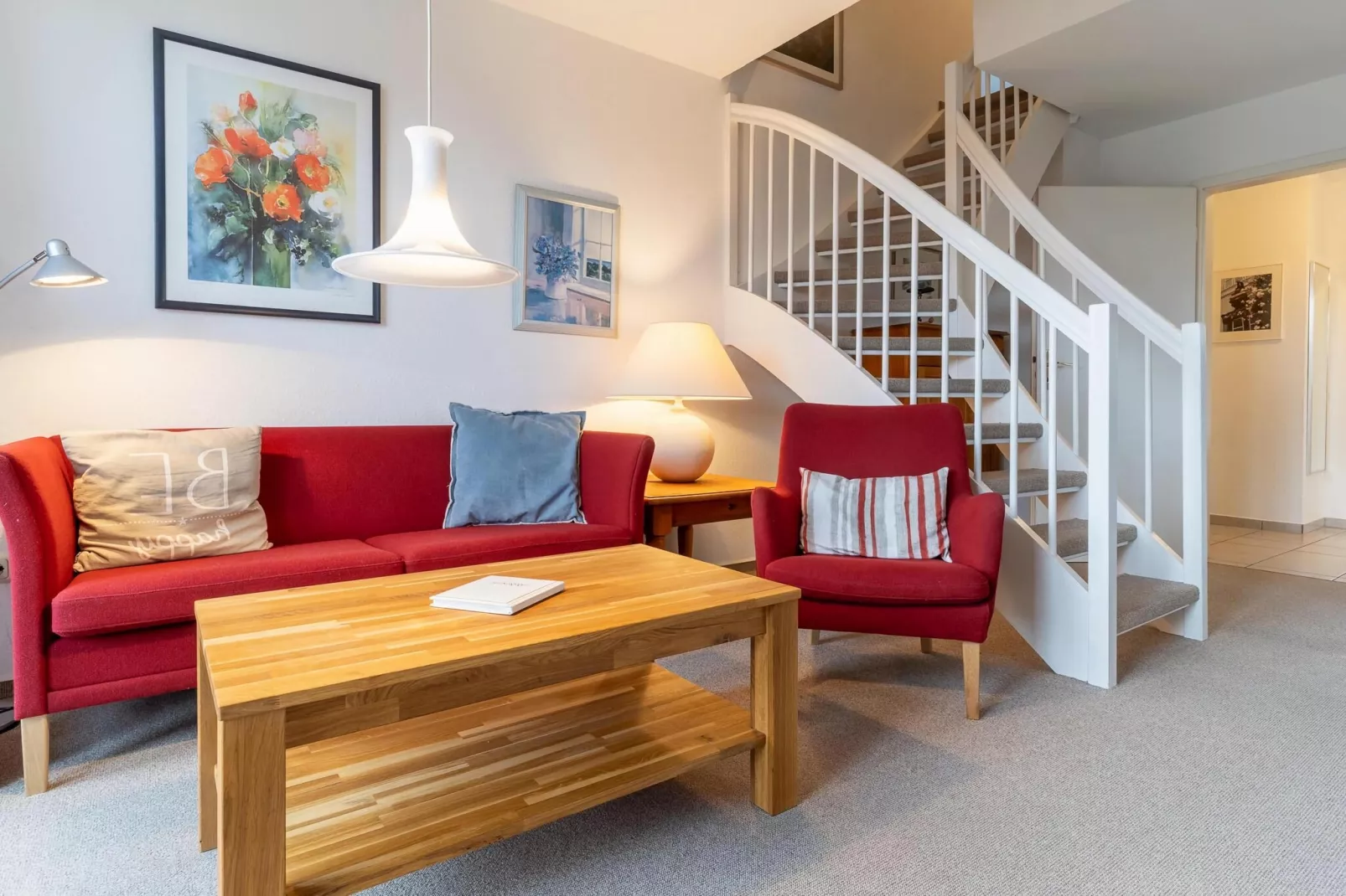 Haus Deichsfenne - Wohnung 3 / 3 Personen-Woonkamer