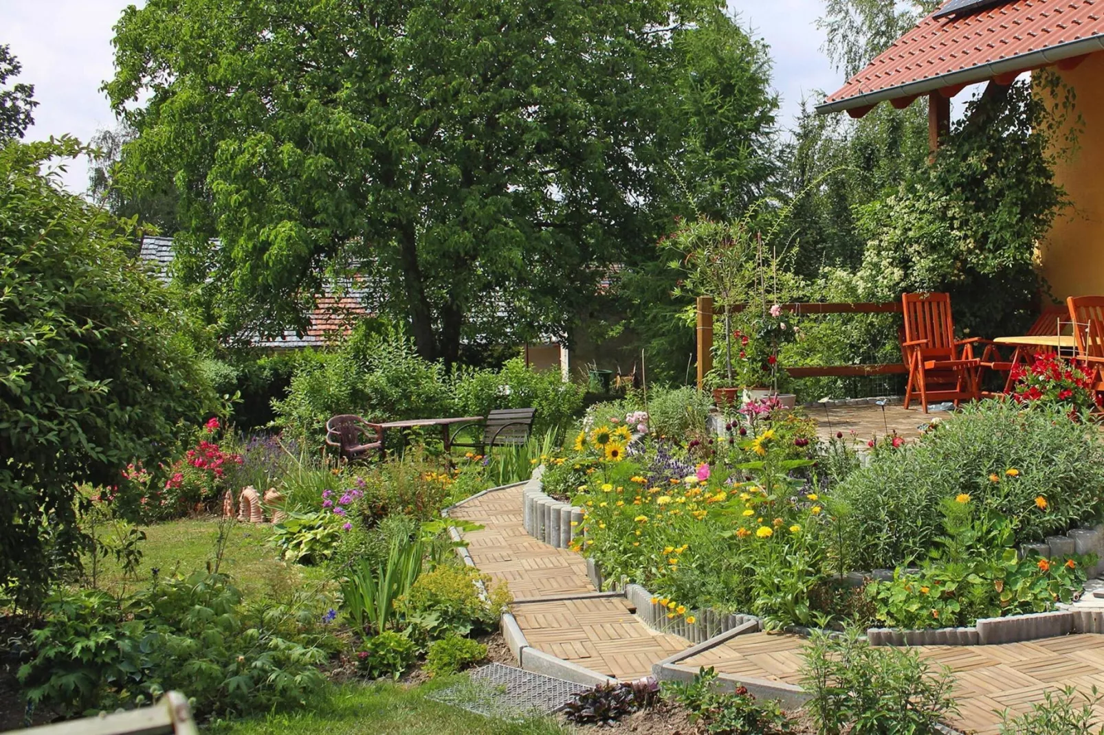 Ferienwohnung Dreiländerblick Görlitz-Tuinen zomer