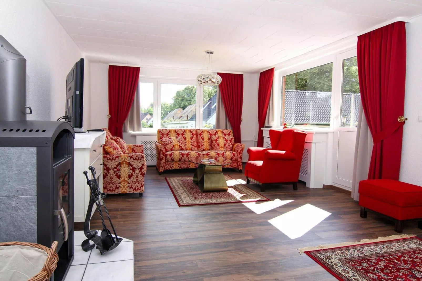 Ferienhaus Yvonne 100 qm-Woonkamer