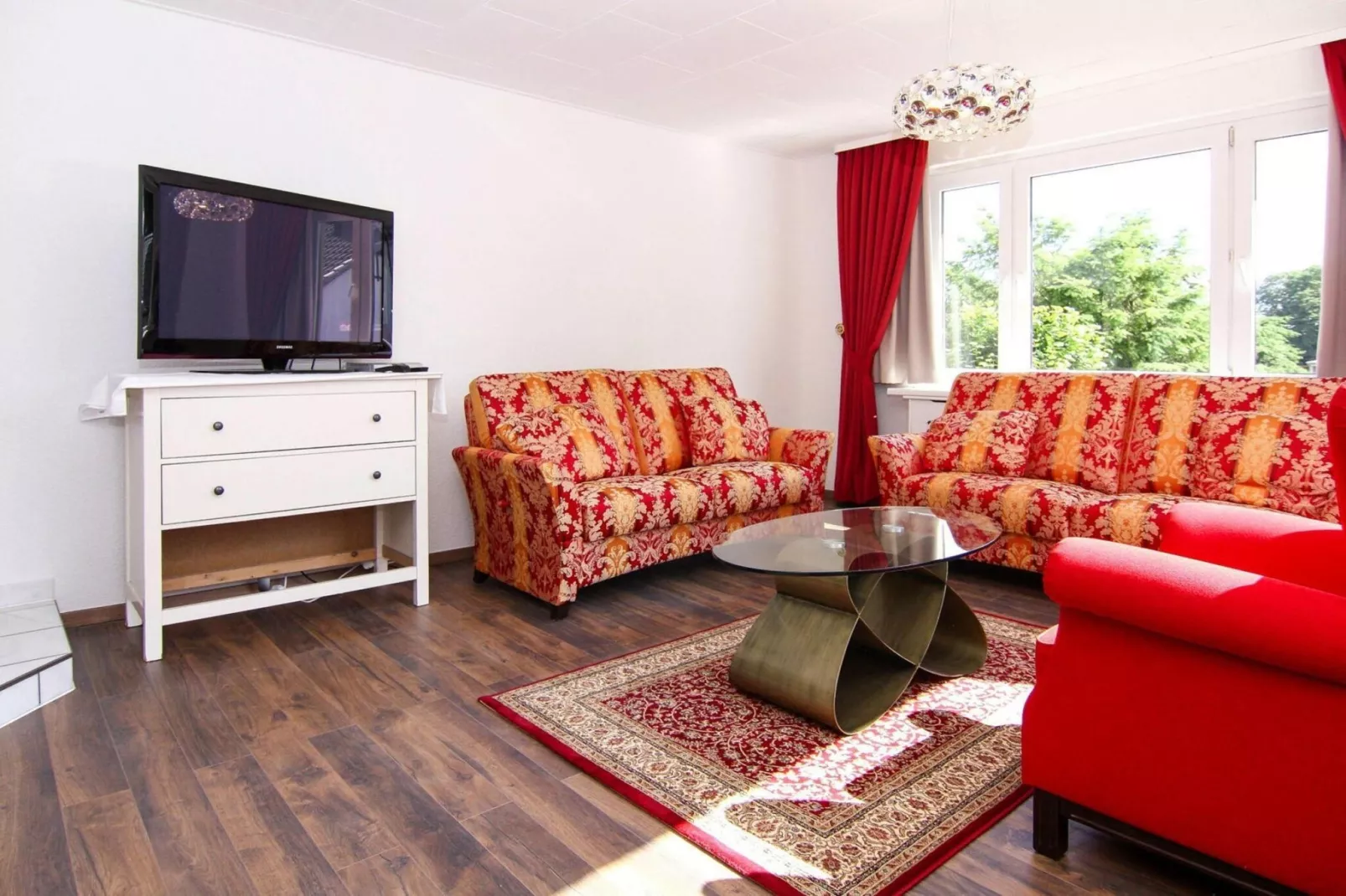Ferienhaus Yvonne 100 qm-Woonkamer