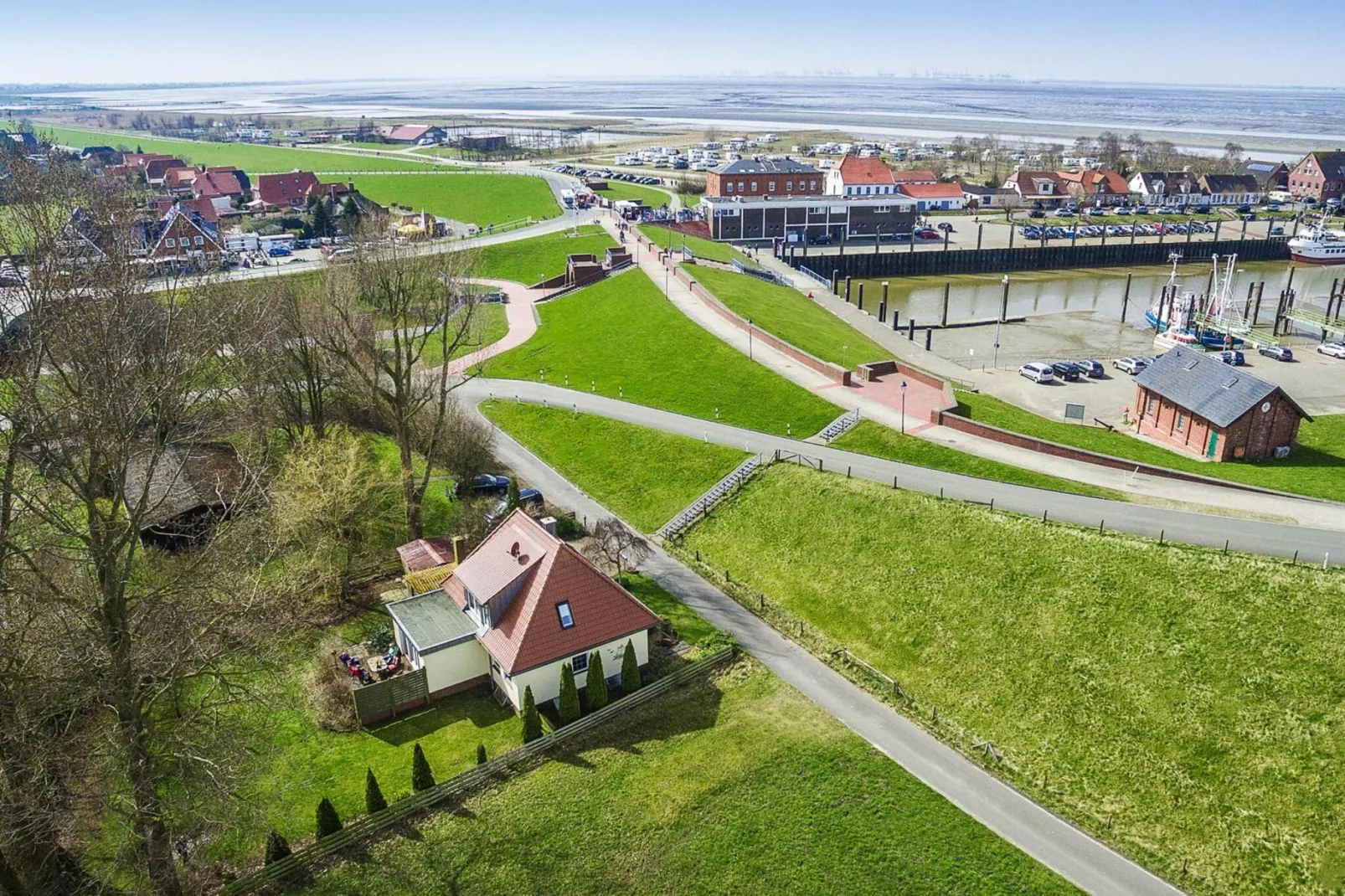 Krabbenfischerhaus Fedderwardersiel-Gebieden zomer 5km
