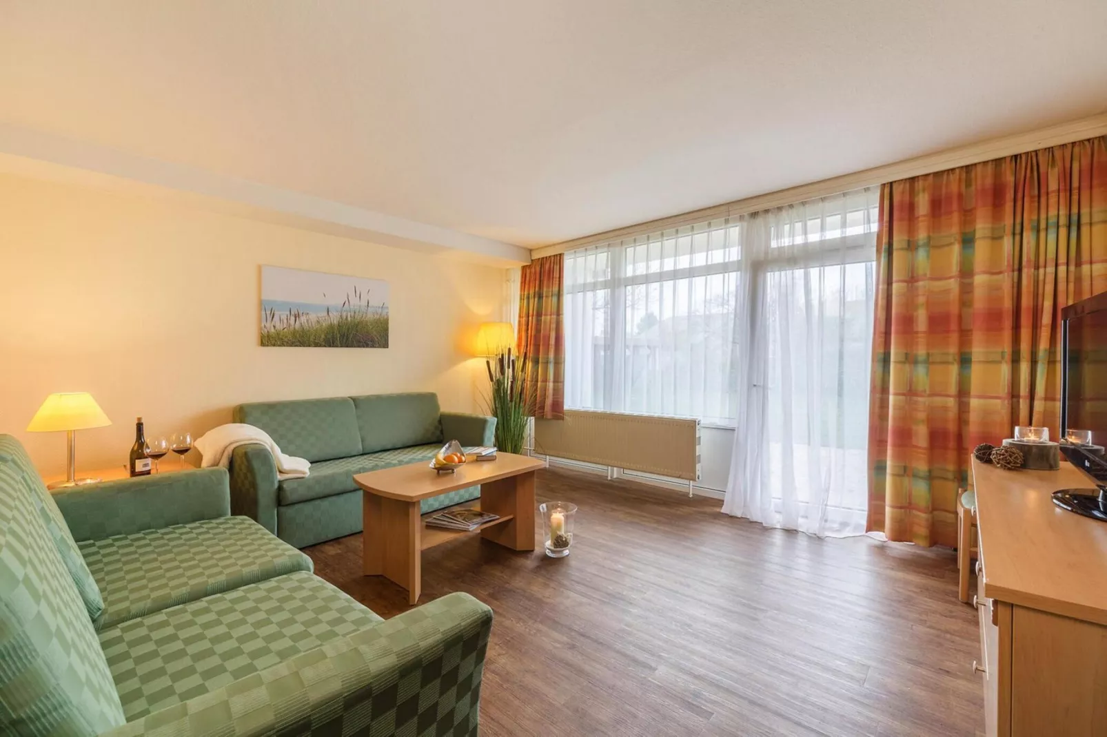 Gartenapartment-Woonkamer
