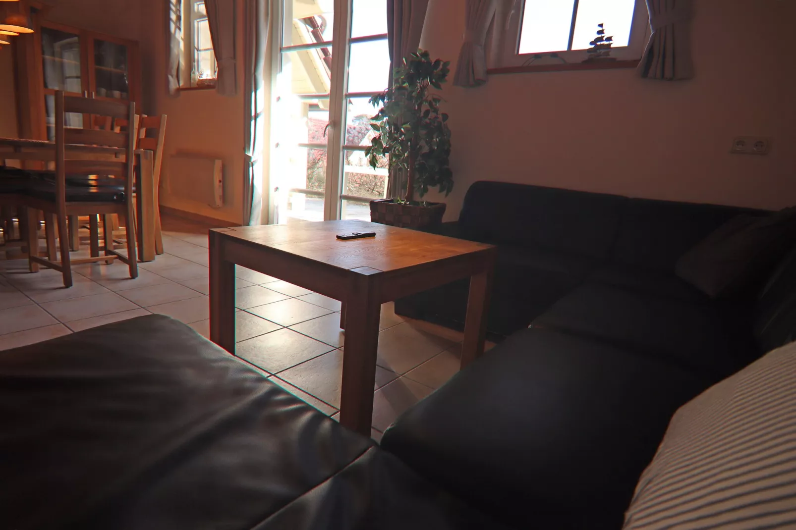 Dünenwaldhaus Mitte-Woonkamer