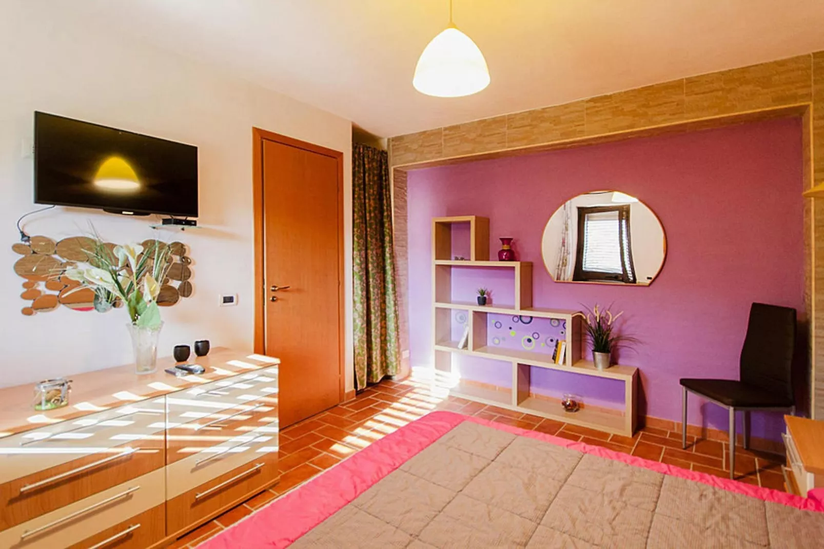 Holiday home, Francavilla di Sicilia-Casa Virginia-Woonkamer