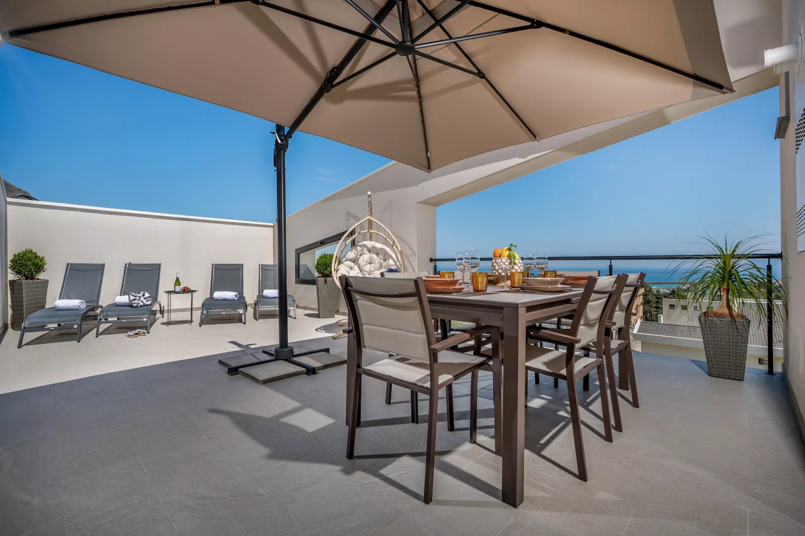 Attico Dolce Vista-Terrasbalkon