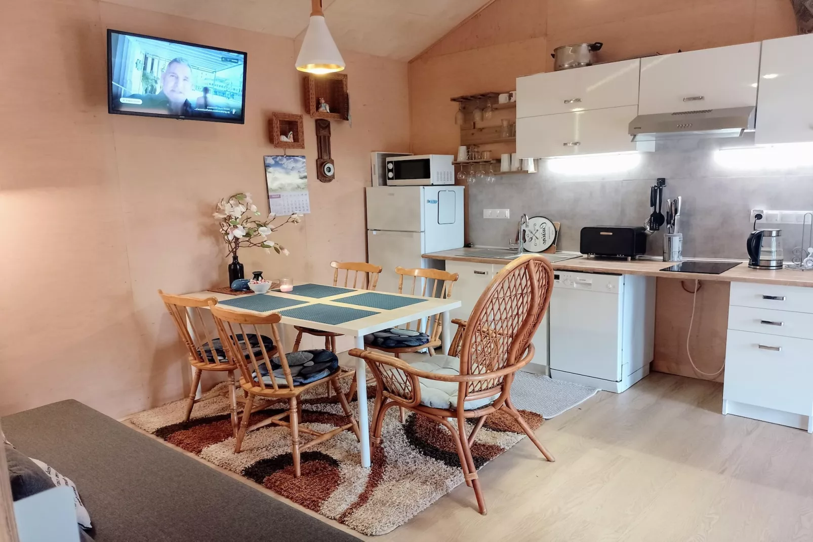 Maritime Ferienhaus für 4 Personen in Nowe Warpno-Eetkamer
