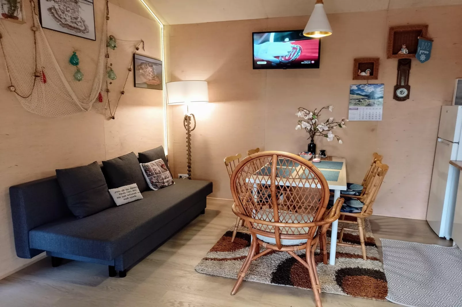 Maritime Ferienhaus für 4 Personen in Nowe Warpno-Eetkamer