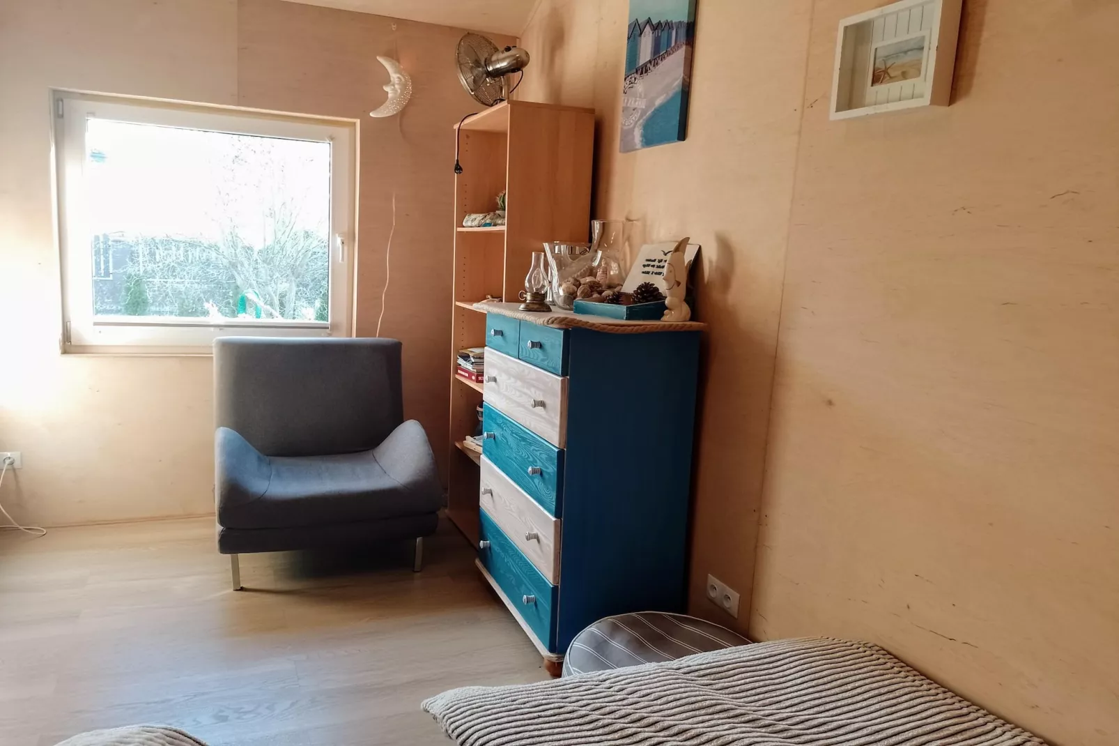 Maritime Ferienhaus für 4 Personen in Nowe Warpno-Slaapkamer