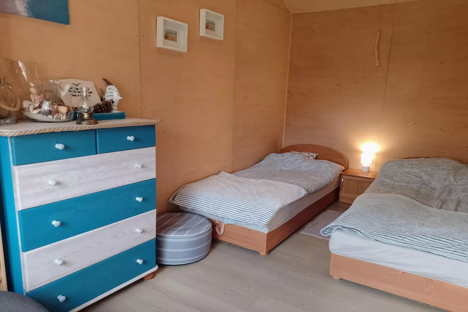 Maritime Ferienhaus für 4 Personen in Nowe Warpno-Slaapkamer