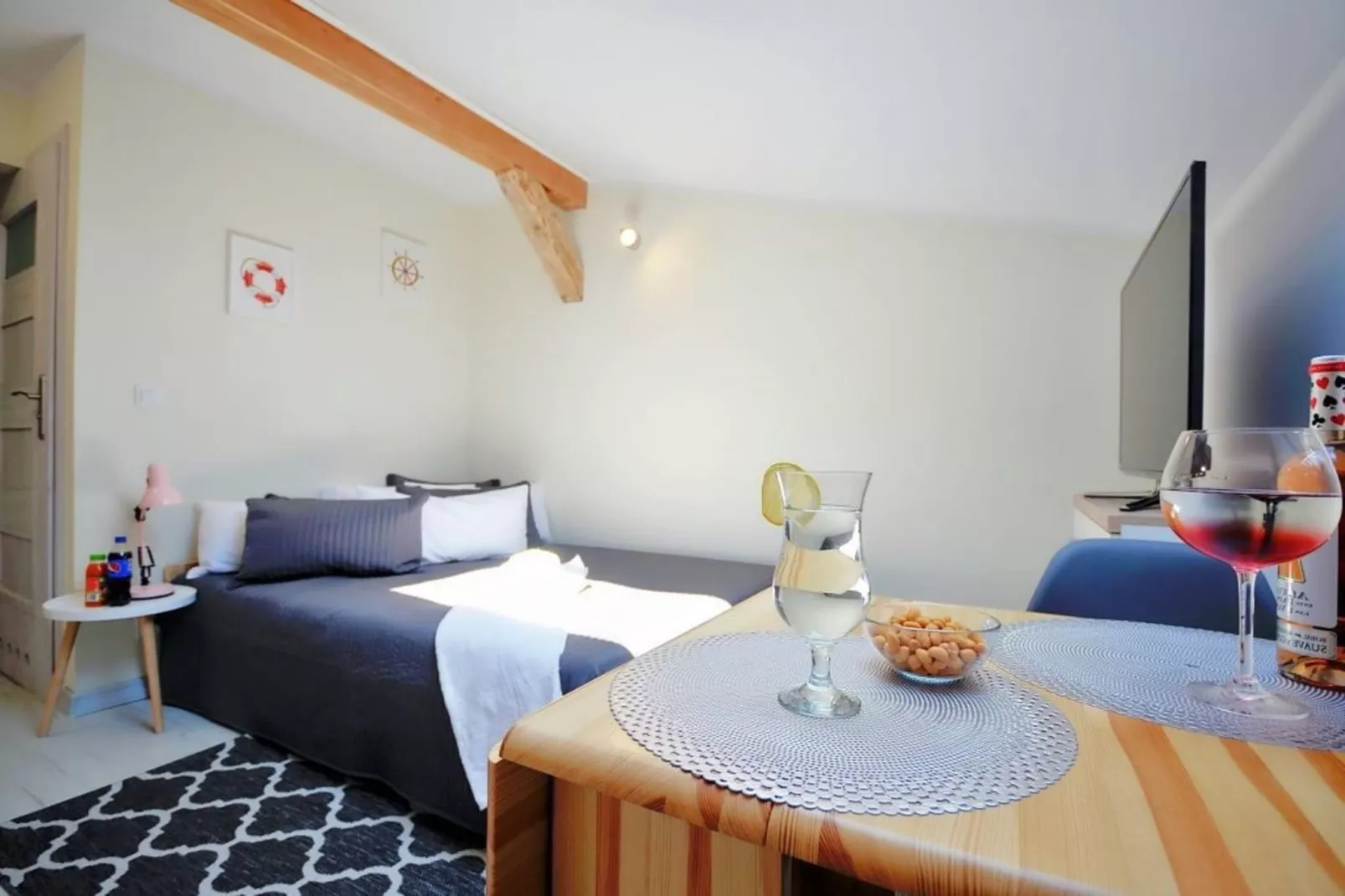 Studio 2-osobowe nr 3 16 m2 na poddaszu Ustronie Morskie-Slaapkamer