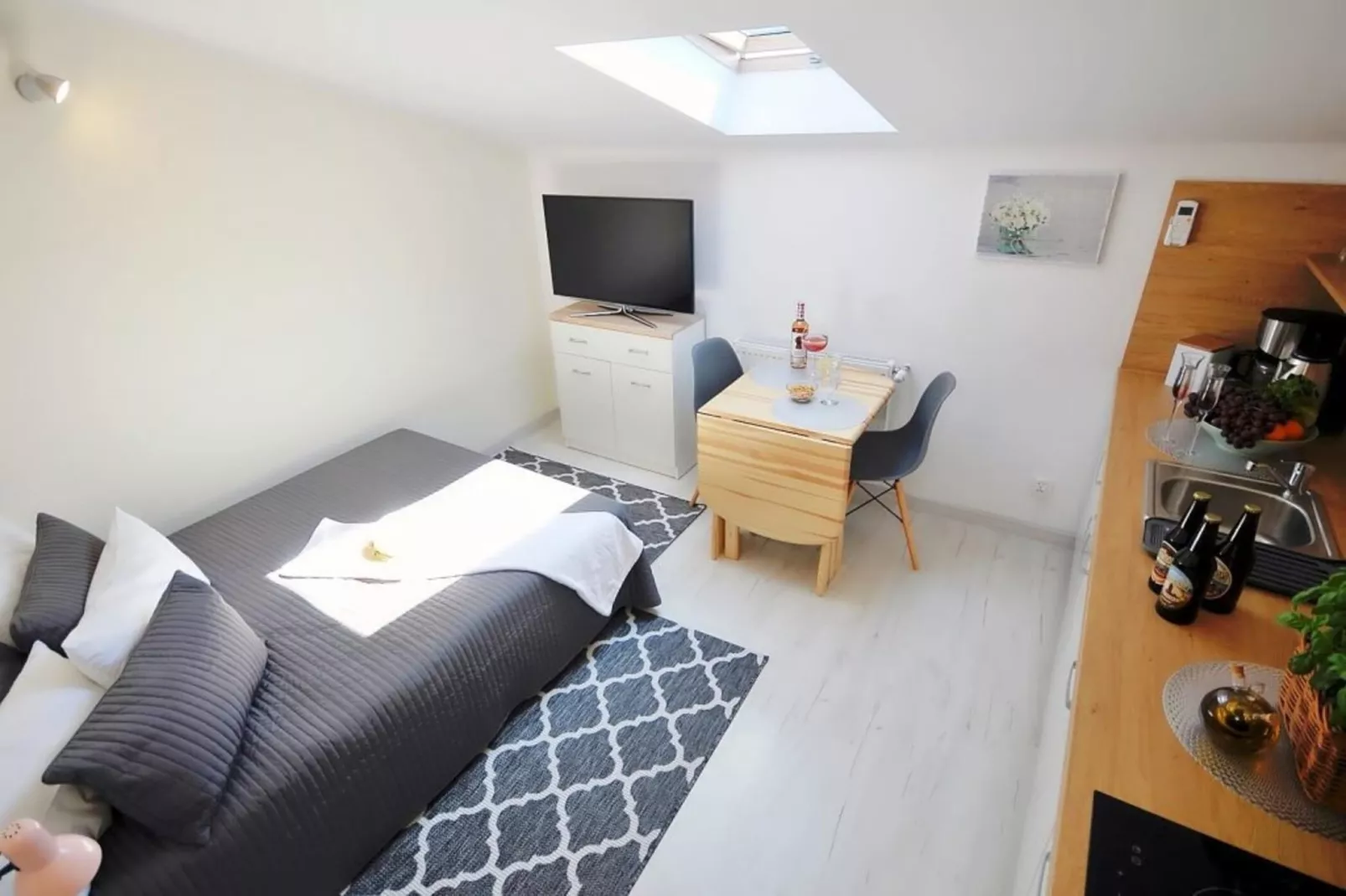 Studio 2-osobowe nr 3 16 m2 na poddaszu Ustronie Morskie-Slaapkamer