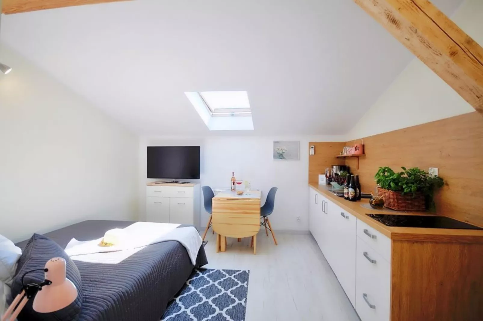 Studio 2-osobowe nr 3 16 m2 na poddaszu Ustronie Morskie-Slaapkamer