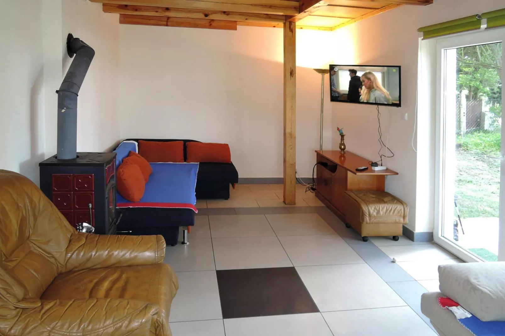 Holiday complex in Jezierzyce by Szczecin at the lake for 4 persons 30 qm Typ B Zielony-Woonkamer