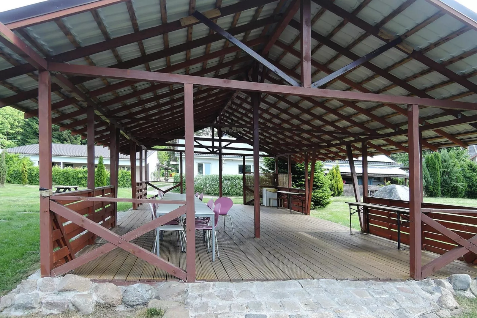 Holiday complex in Jezierzyce by Szczecin at the lake for 4 persons 30 qm Typ B Zielony-Tuinen zomer