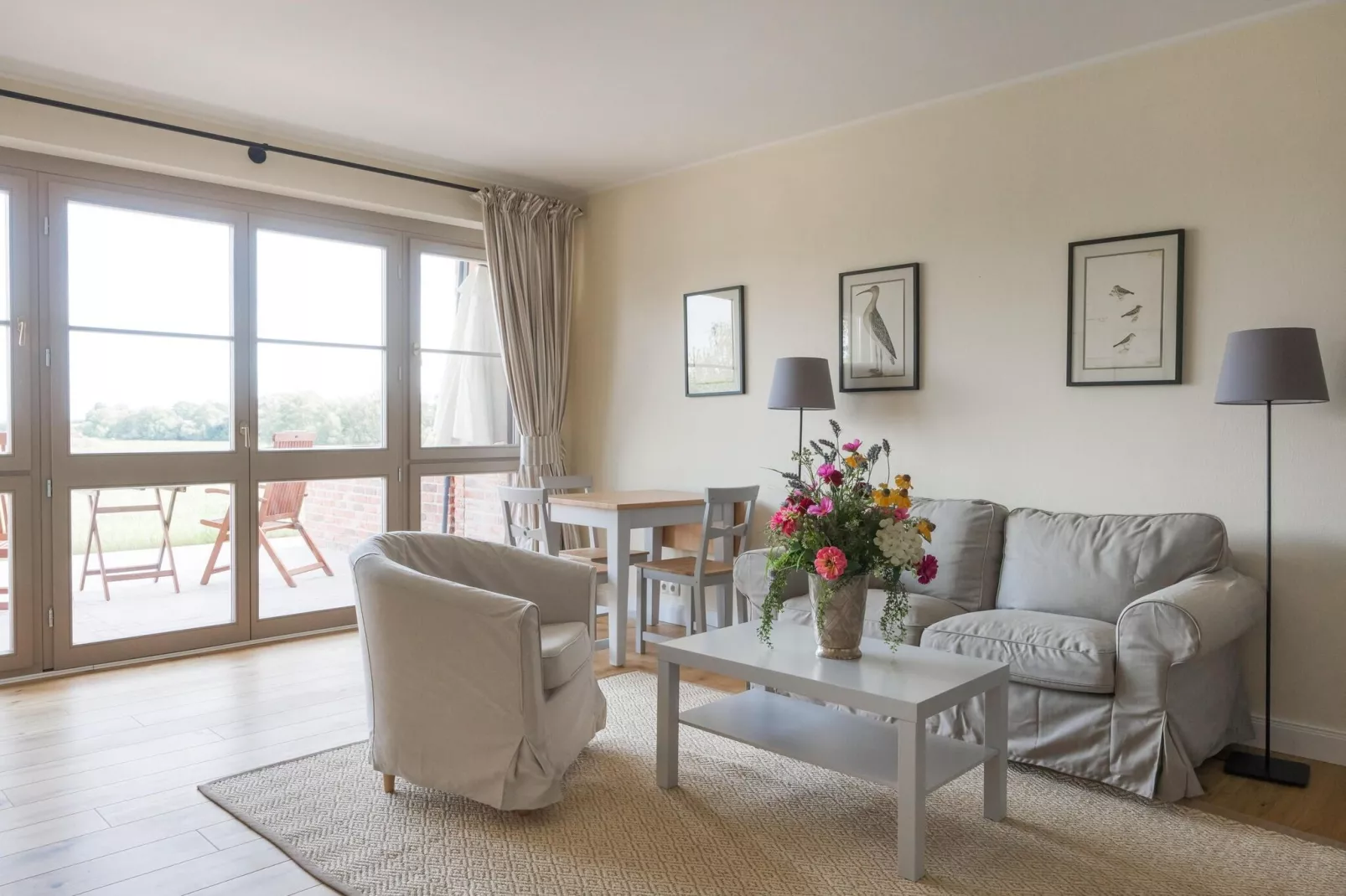 Fewo Bellevue 1 SZ-Woonkamer