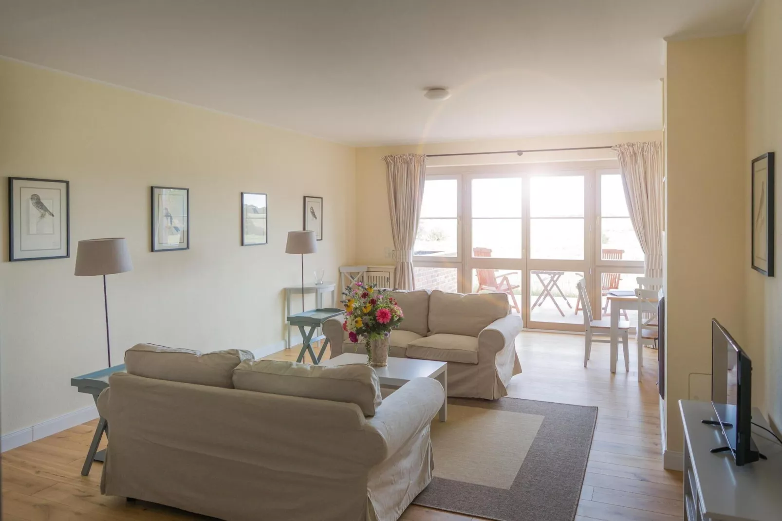 Fewo Bellevue 1 SZ-Woonkamer