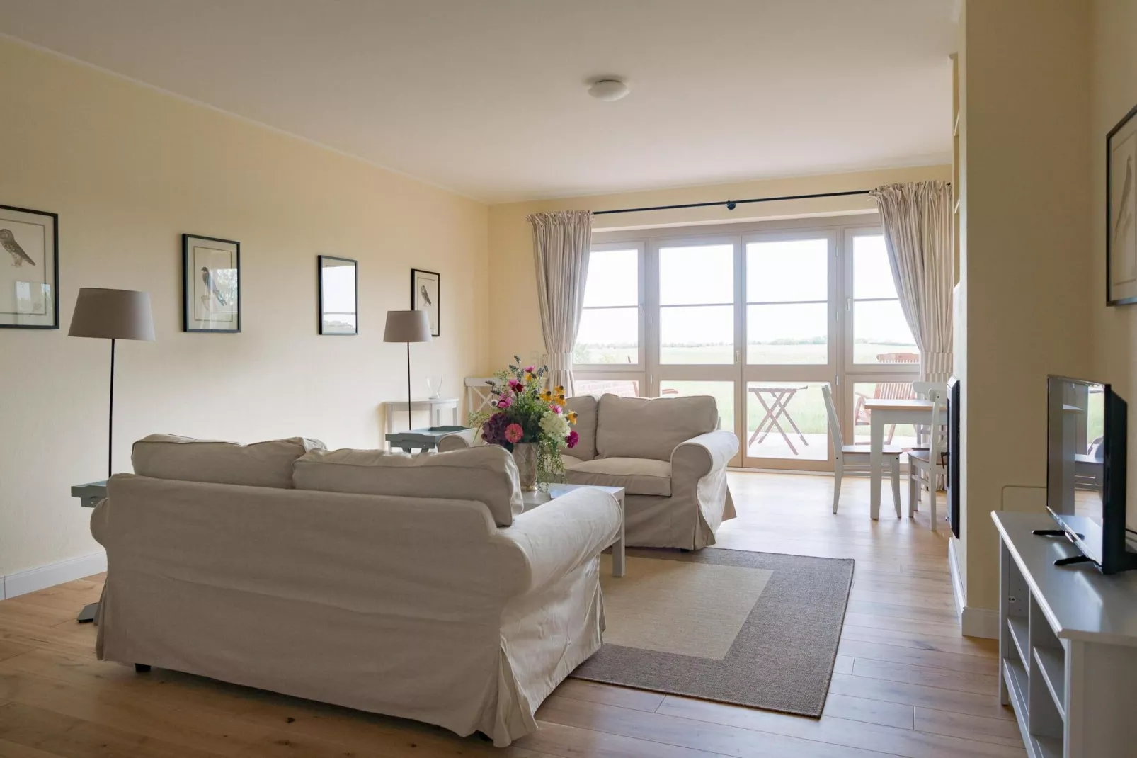 Fewo Bellevue 1 SZ-Woonkamer