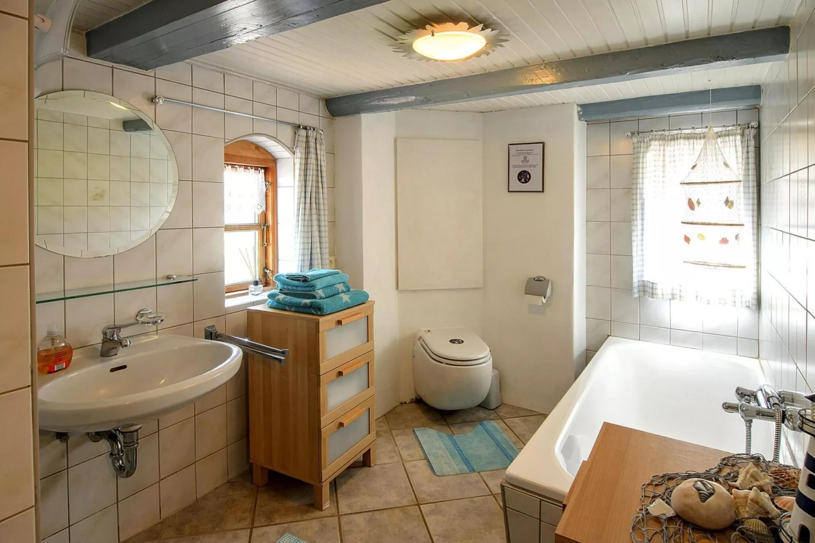 Das Posthus in Behrendorf-Badkamer