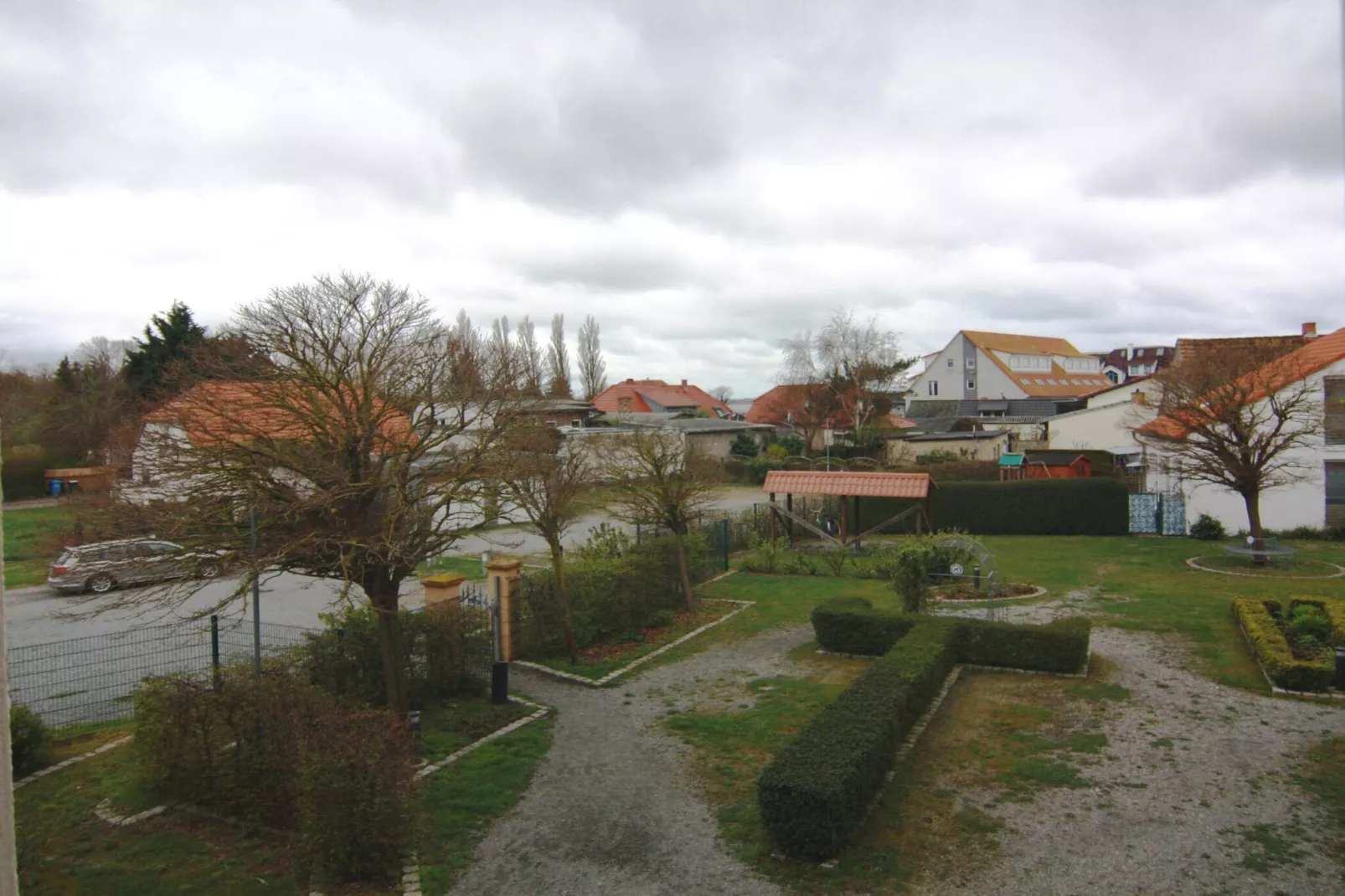 Ferienwohnung Kleiner Seestern Wiek-Wohnung 33-Uitzicht zomer