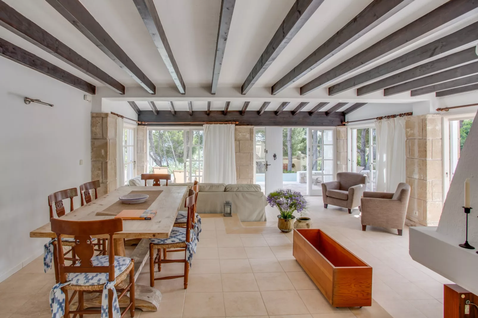 Villa Cala Padri-Woonkamer