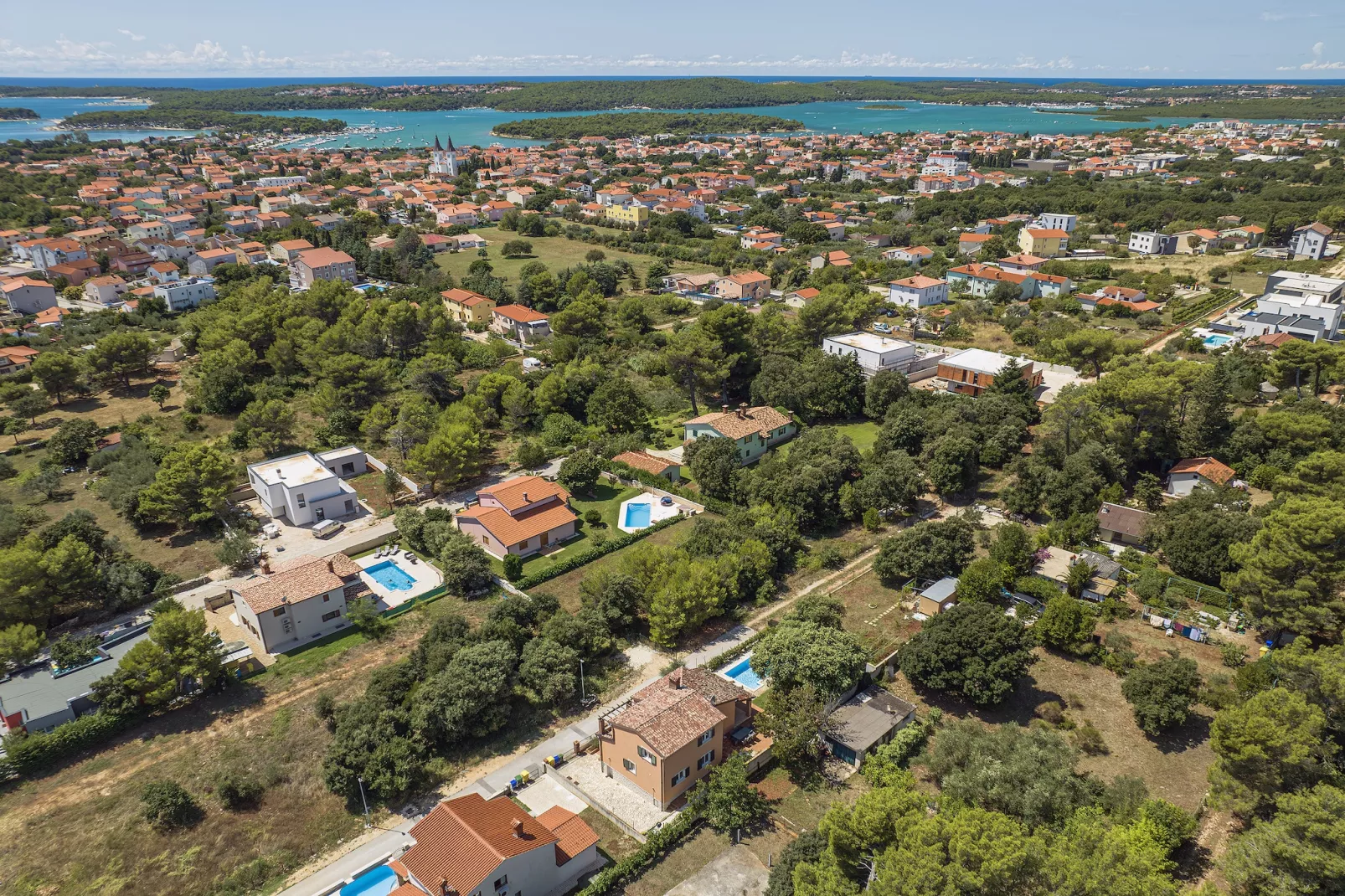 Villa Medulin-Gebieden zomer 1km