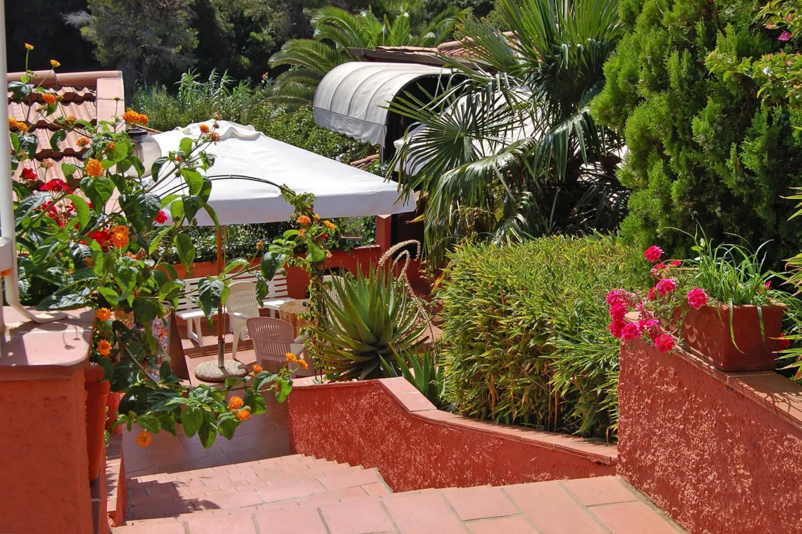 Apartments Villa Franca, Capoliveri-Bilo 3- piano terra o primo piano-Tuinen zomer