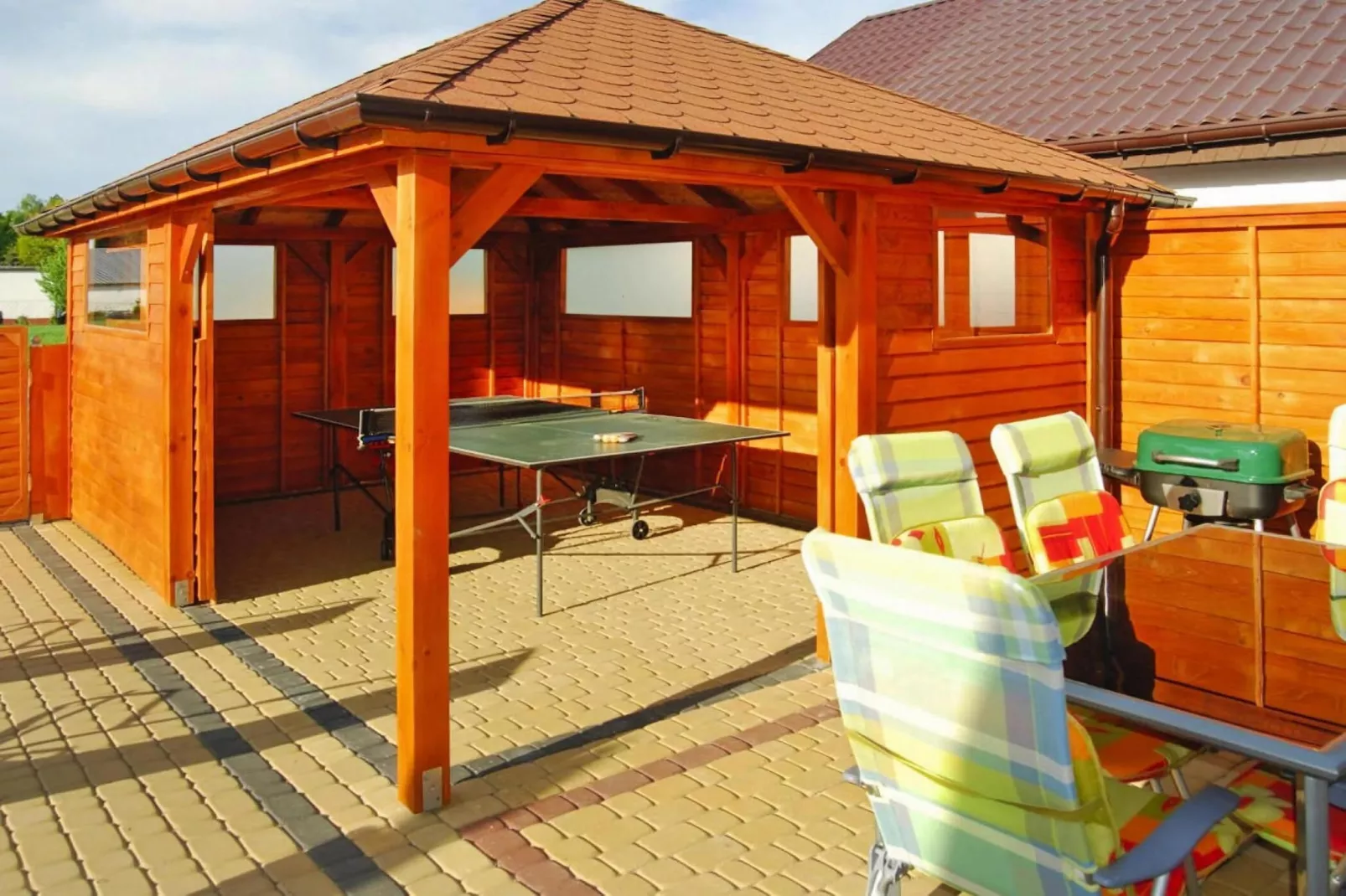 Dom wakacyjny z basenem dla 7 osób Sieciemin-Terrasbalkon