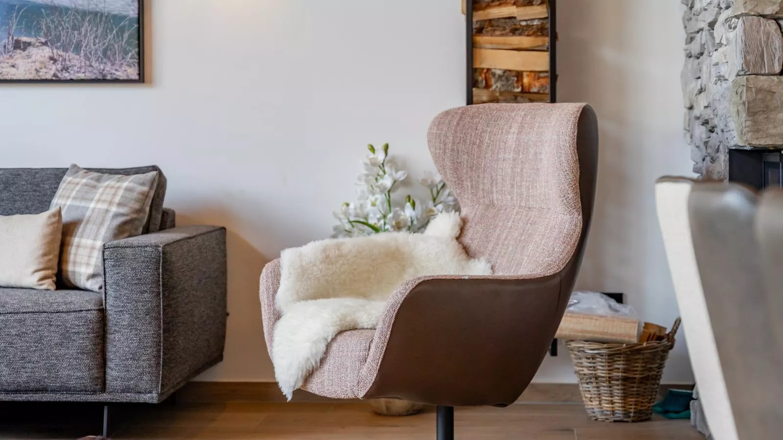 Grebenzen Lodge 44-Woonkamer