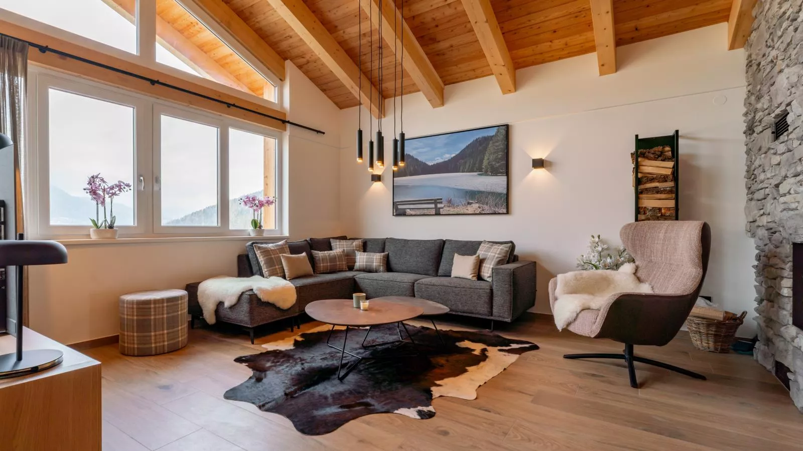 Grebenzen Lodge 44-Woonkamer