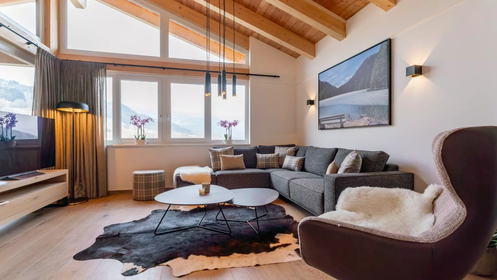 Grebenzen Lodge 44-Woonkamer