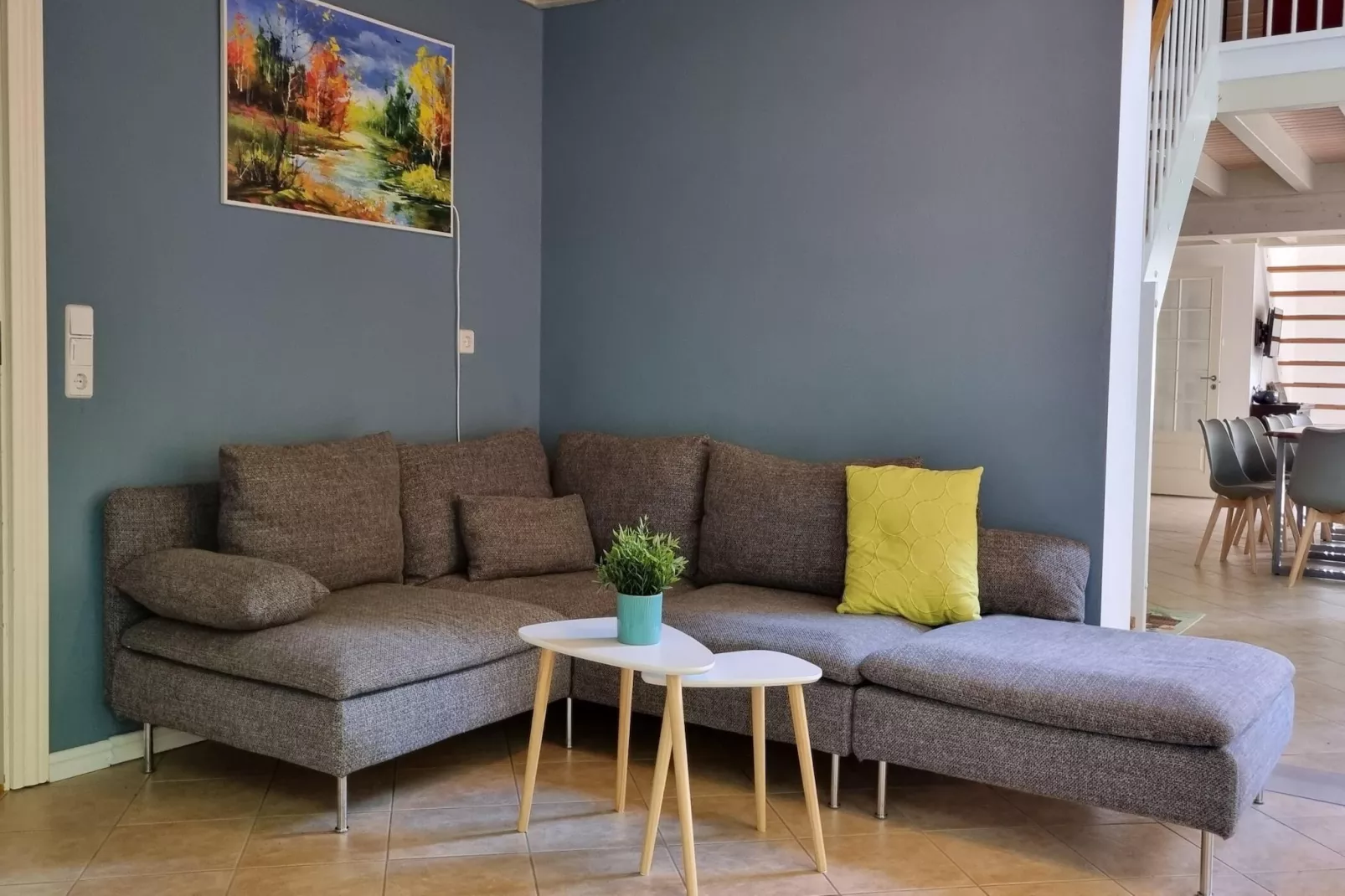 Familienhaus am Wald-Woonkamer