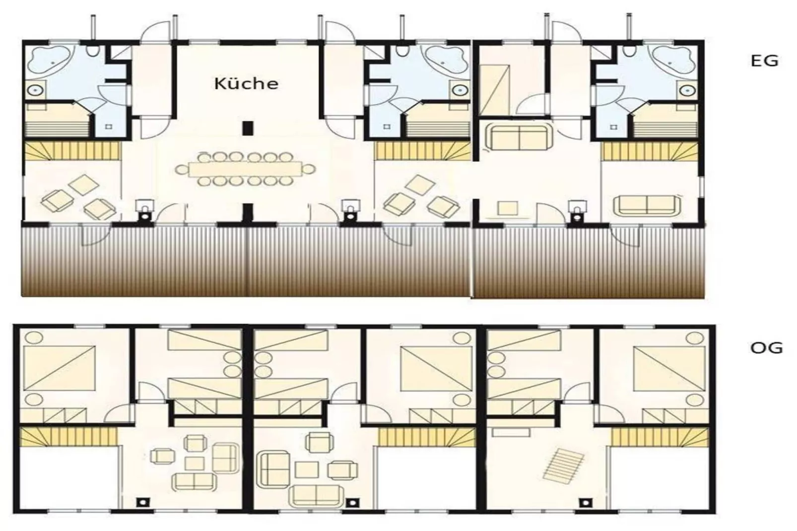 Familienhaus am Wald-Plattegrond