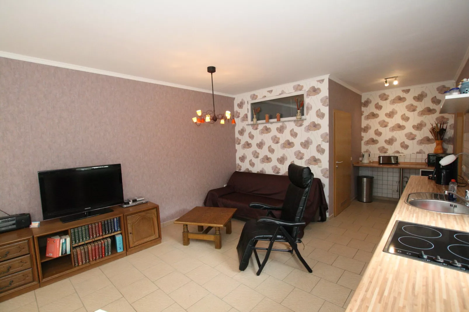 Ferienhaus 60 qm rollstuhlgerecht-Woonkamer