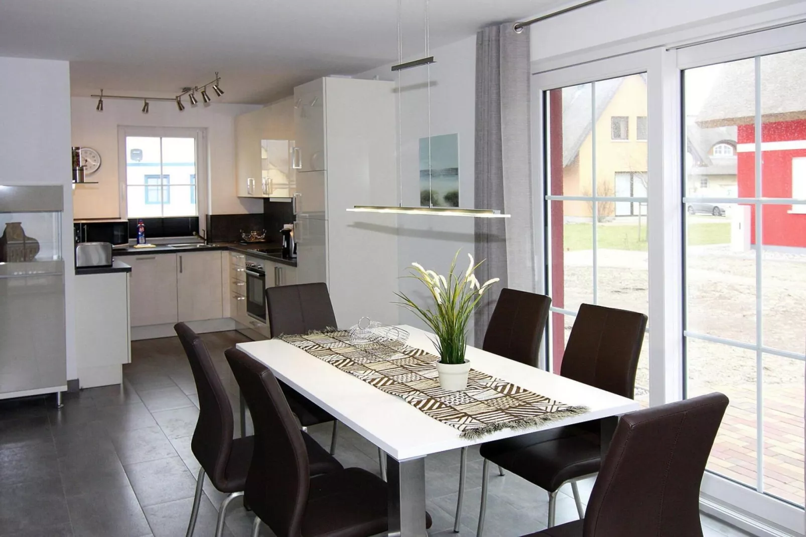 Ferienhaus Lotsenhaus Vieregge-Eetkamer