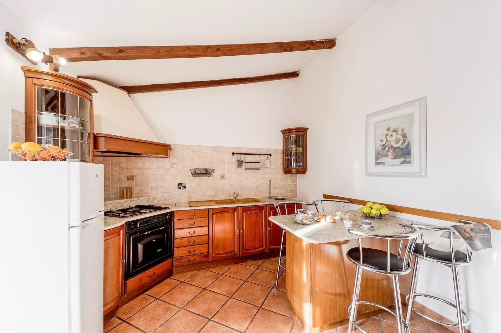 Agriturismo Le Mimose Imperia TWO-ROOM APARTMENT 4 PAX - B4-Keuken