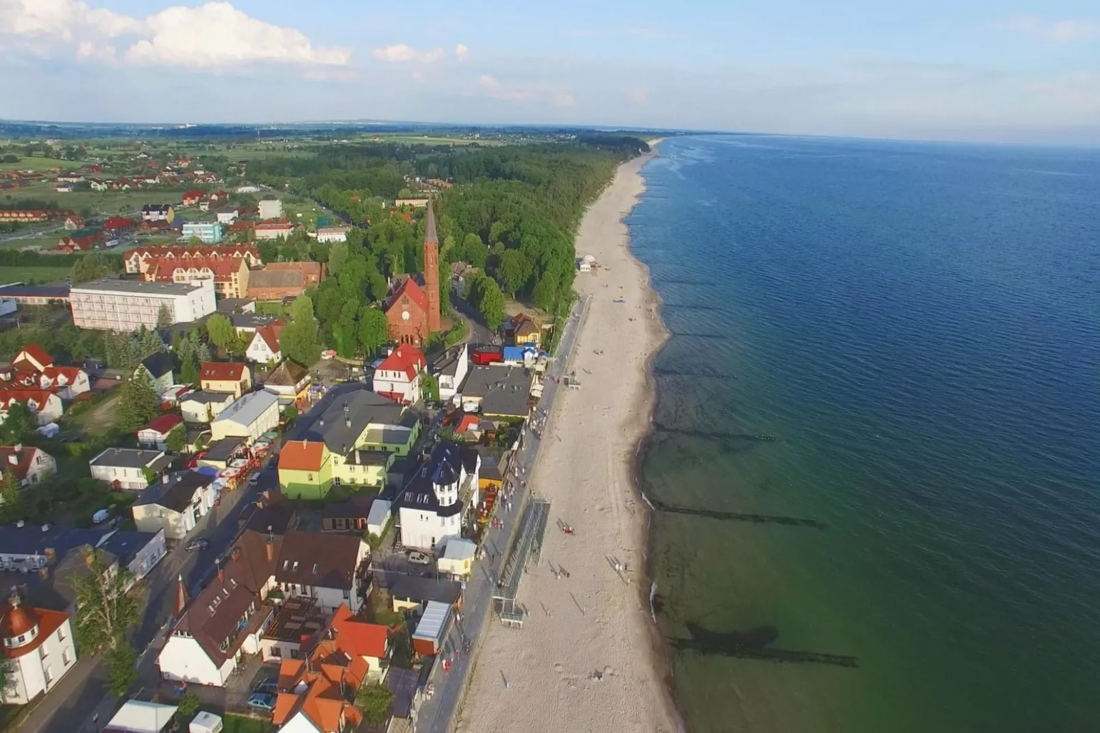 Domki letniskowe dla 4 osób Sarbinowo-Gebieden zomer 5km