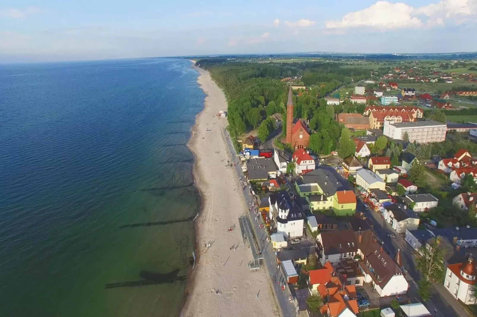 Domki letniskowe dla 4 osób Sarbinowo-Gebieden zomer 5km