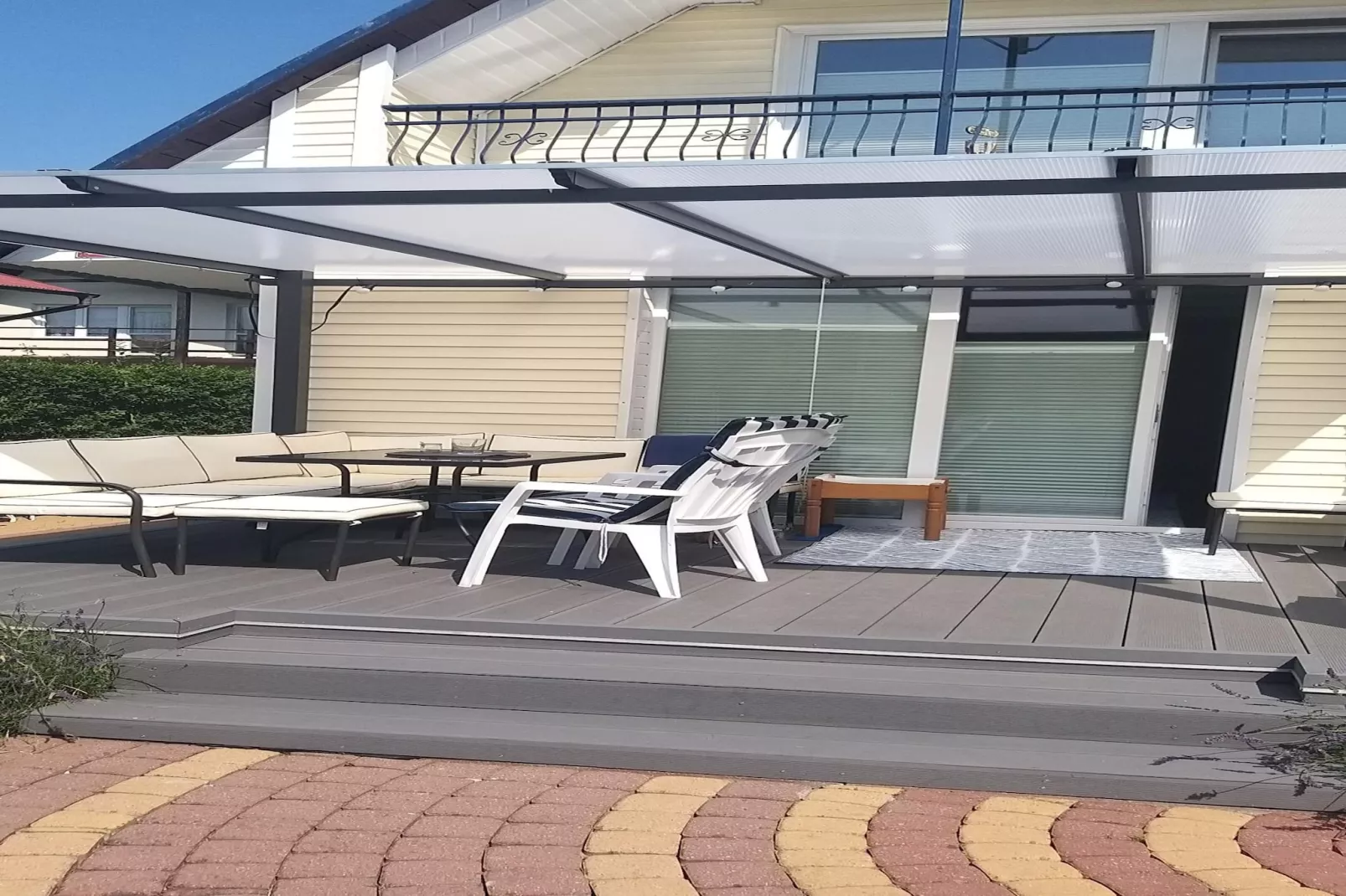 Holiday home Seahorse Rowy-Terrasbalkon