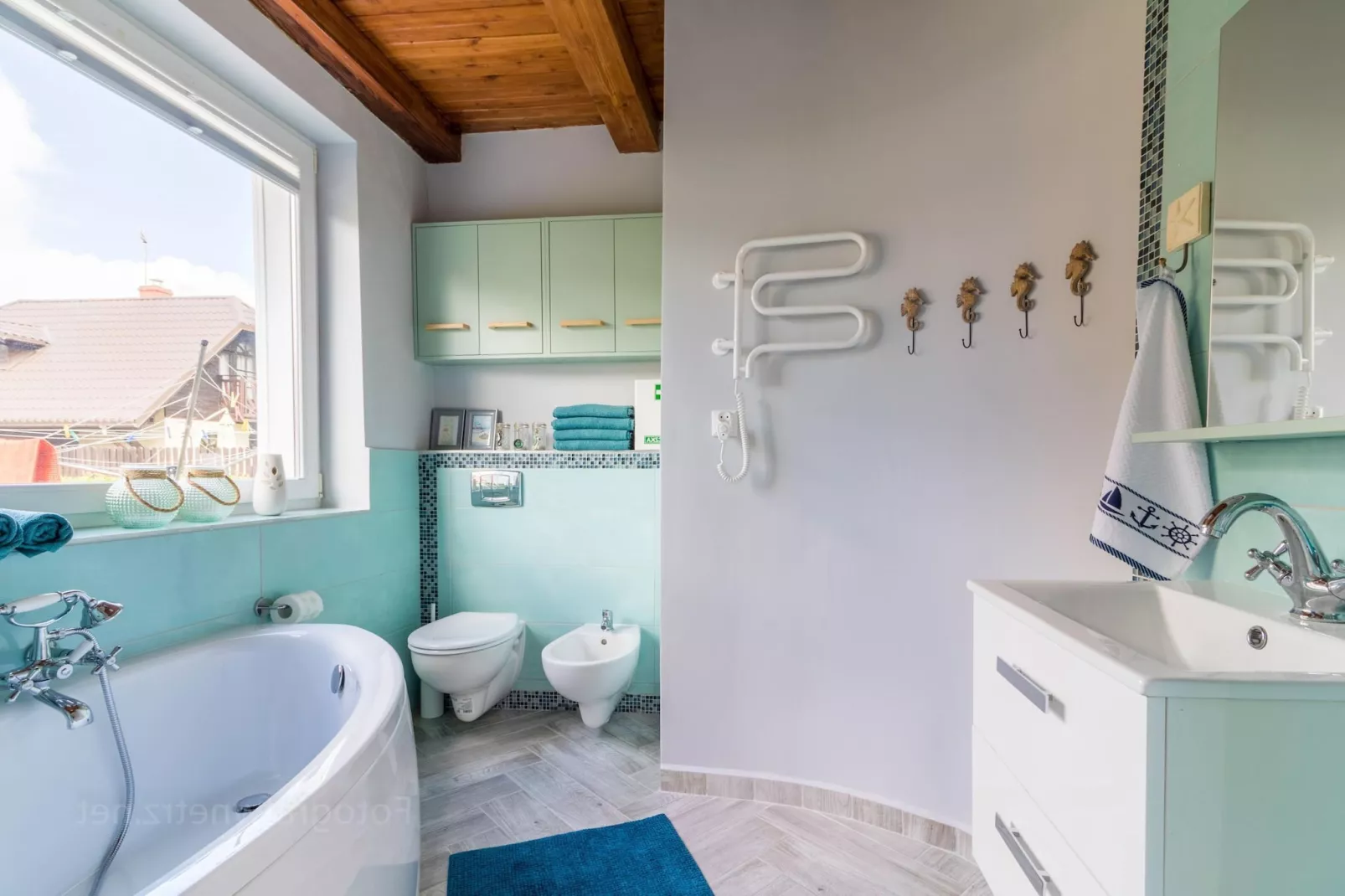 Holiday home Seahorse Rowy-Badkamer